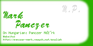 mark panczer business card